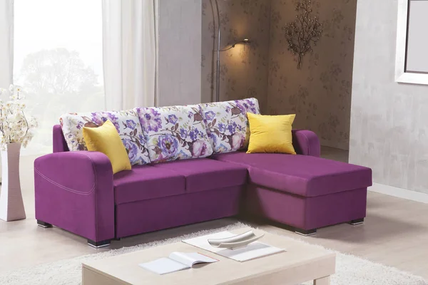 Sofa Sudut Interior — Stok Foto