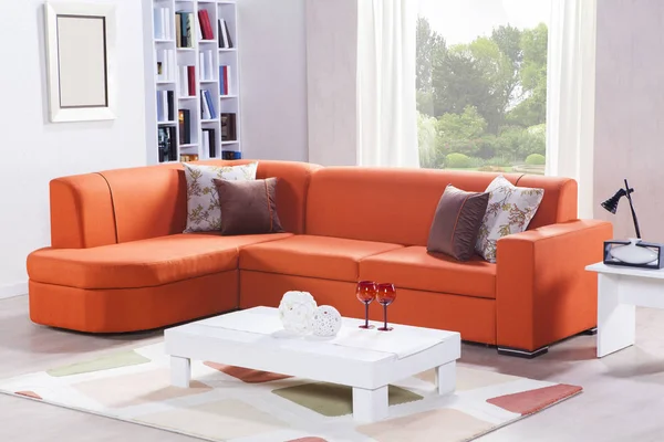 Sofa Sudut Interior — Stok Foto