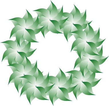 Yeşil parlak yaprakları vektör Eps10 çerçevesinde