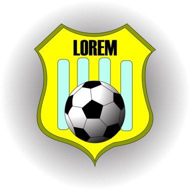 Metin ile futbol futbol sarı takım logo