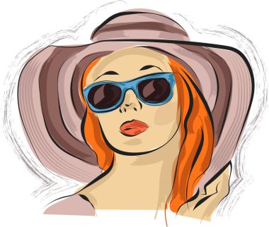 Güzel moda kroki, Genç bir kadın portresi