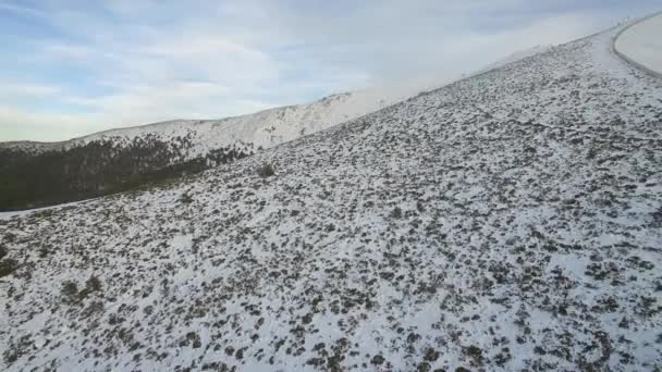 Fotografia Aérea Sobre Nevado Pinhal Nevado Nevando Videoclipe