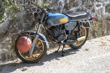 Eski bir vintage motosiklet