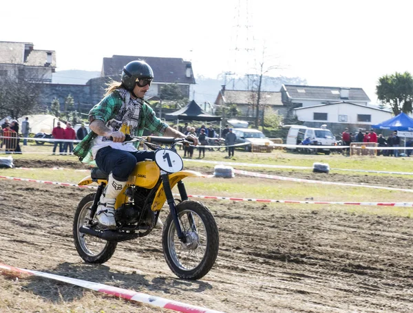 Bike Race Dusty Track Alfena Portogallo 2016 — Foto Stock