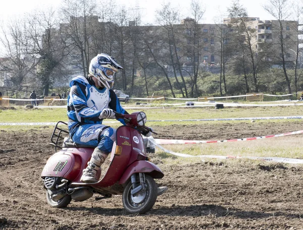 Radrennen Staubige Piste Alfena Portugal 2016 — Stockfoto