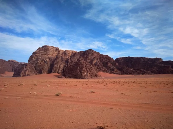 ワディ ラム砂漠山の景色 — ストック写真