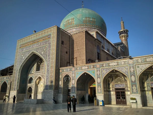 Sanctuaire Imam Reza Mashhad Iran Est Complexe Qui Contient Mausolée — Photo