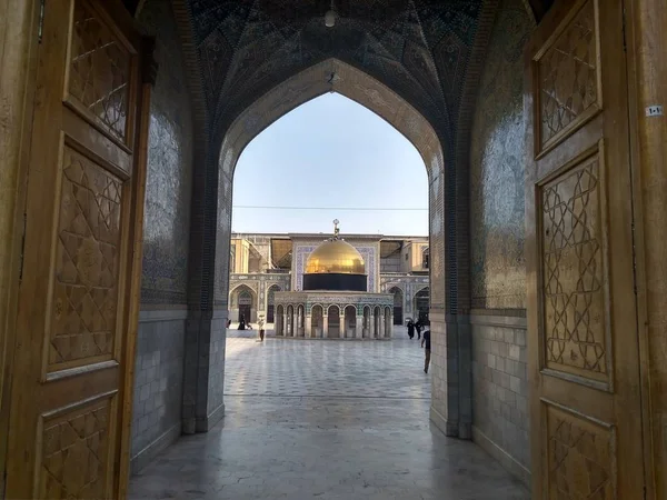 Sanctuaire Imam Reza Mashhad Iran Est Complexe Qui Contient Mausolée — Photo