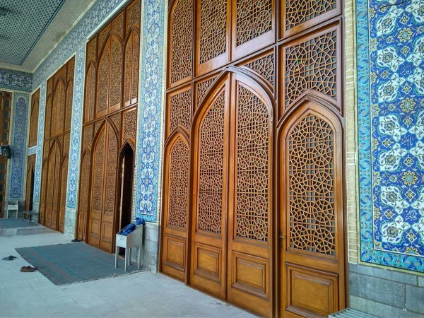 All Interno Della Moschea Yazd Iran — Foto Stock