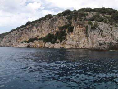 ada Plavnik güzel kayalıklar, Hırvatistan