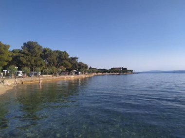 Punat Plajı, Krk Adası, Hırvatistan