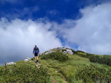 Ulusal Park 'taki dağ manzarası Snjeznik tepesi yakınlarında Risnjak