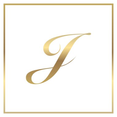 Altın gradyan ile vektör Logo harf Q