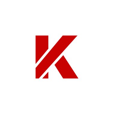 Modern vektör Logo mektup K. K harfi tasarlamak vektör