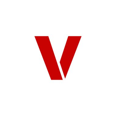 Modern vektör Logo mektup V. V harfi tasarlamak vektör