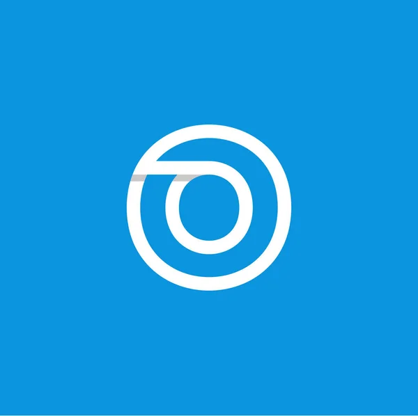Modern vektör Logo mektup O. O mektubu tasarlamak vektör