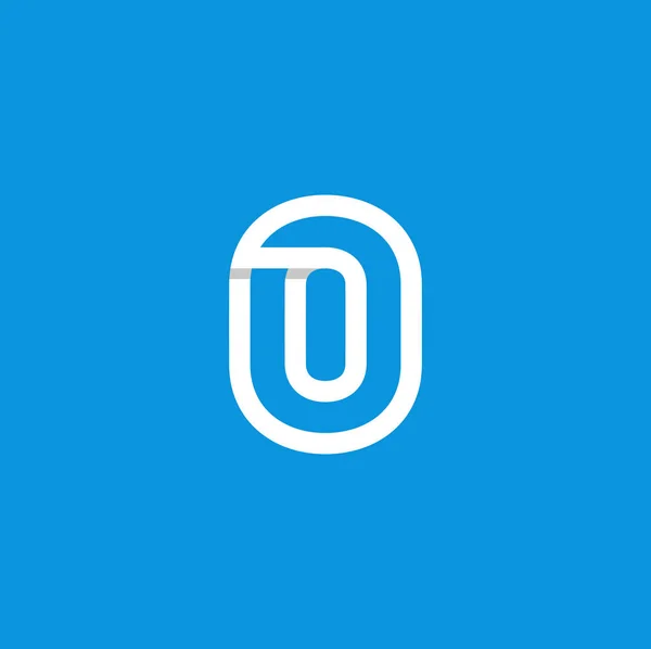 Modern vektör Logo numarası 0. 0 numara tasarlamak vektör