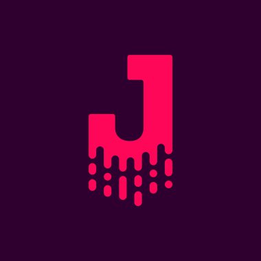 Vektör Logo harf J. J harfi tasarlamak vektör