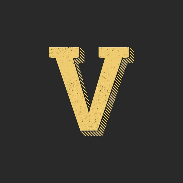 Vintage Vektor Logo Buchstabe Buchstabe Design Vektor — Stockvektor