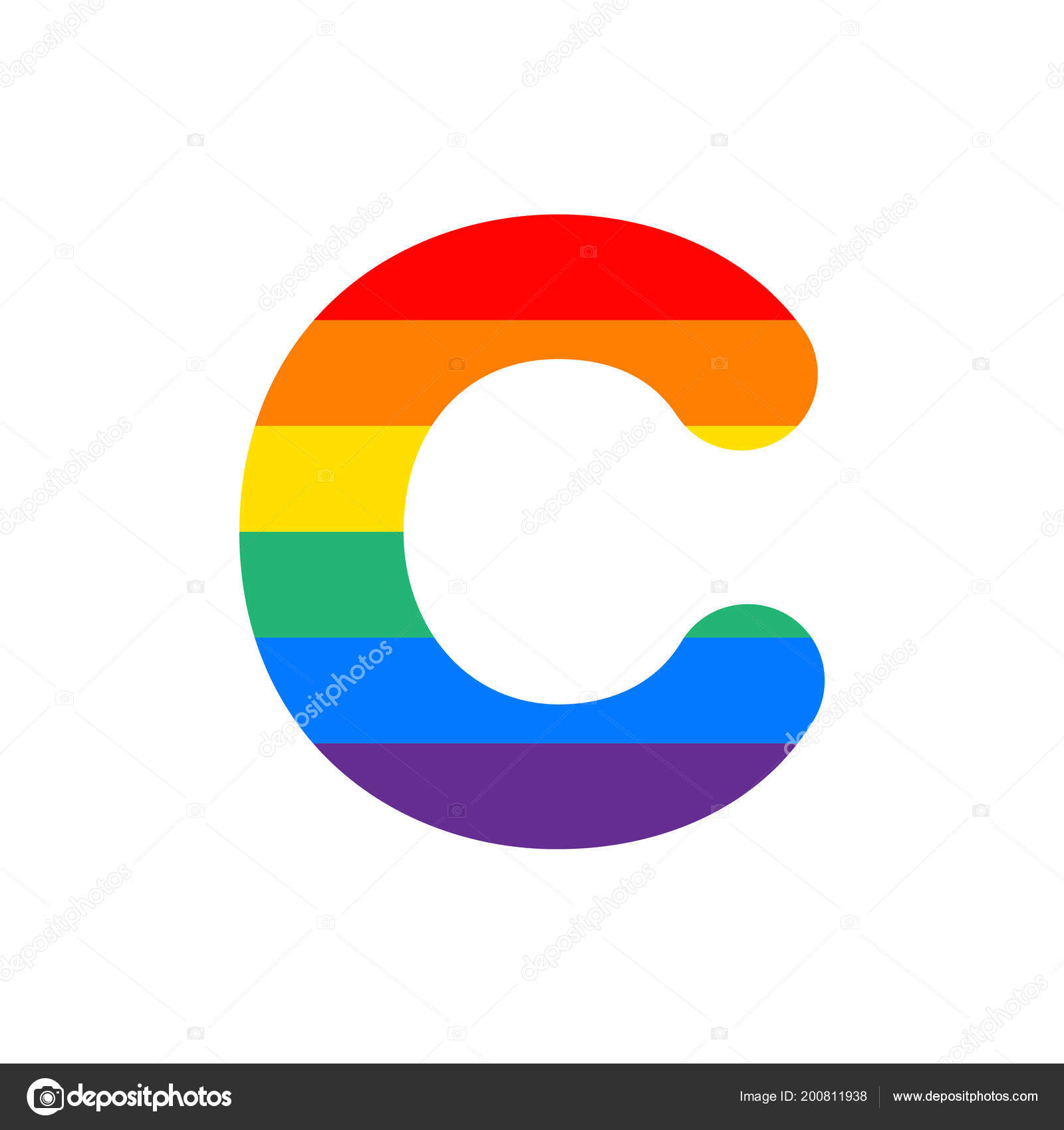 Rainbow Vector Logo Letter Letter Design Vector U2014 Stock Vector U00a9 Stockvector Outlook Com 200811938