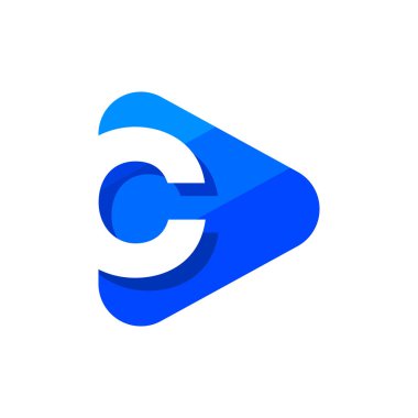 Vektör Logo mektup C. C harfi tasarlamak vektör