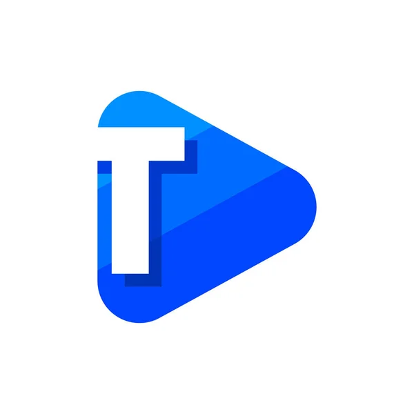 Vektör Logo harf T. T harfi tasarlamak vektör