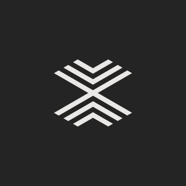 Modern vektör Logo mektup X. X harfi tasarlamak vektör