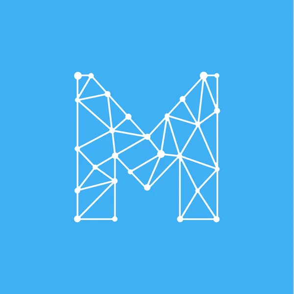 Modern vektör Logo mektup M. M harfi tasarlamak vektör