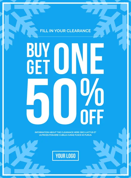 Mavi Shop vektör kayıt için bir al bir %50 Off geçiş izni almak