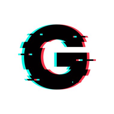 Modern vektör Logo mektup G. G harfi tasarlamak vektör
