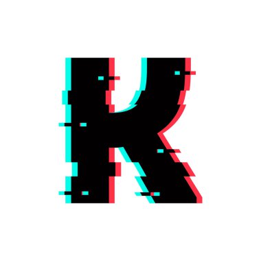 Modern vektör Logo mektup K. K harfi tasarlamak vektör