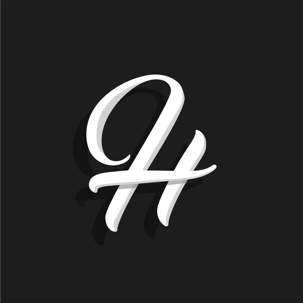 Yazılı Vektör Logo Mektup Harfi Tasarlamak Vektör — Stok Vektör
