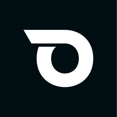 Modern vektör Logo mektup O. O mektubu tasarlamak vektör