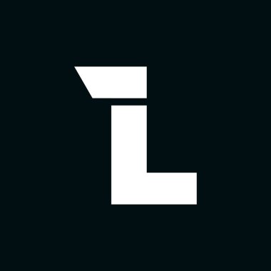 Modern vektör Logo mektup L. L harfi tasarlamak vektör
