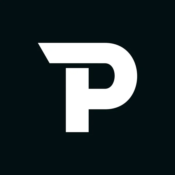 Modern vektör Logo mektup s. P harfi tasarlamak vektör