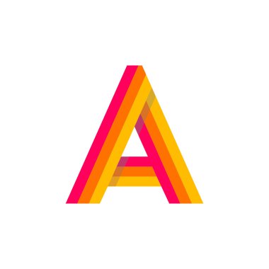 Modern vektör Logo harf A. Bir mektup tasarlamak vektör
