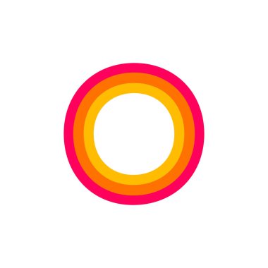 Modern vektör Logo mektup O. O mektubu tasarlamak vektör