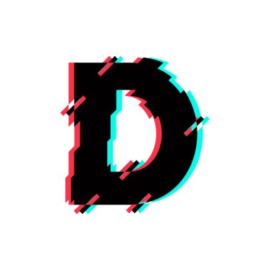 Modern vektör Logo harf ö D harfi tasarlamak vektör