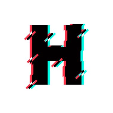 Modern vektör Logo mektup H. H harfi tasarlamak vektör