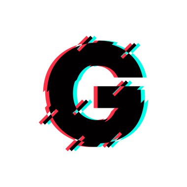 Modern vektör Logo mektup G. G harfi tasarlamak vektör