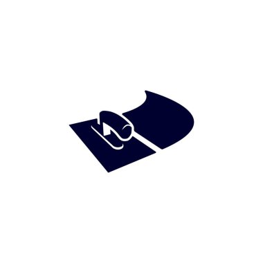 Mavi izole vektör sıva sıvacı Logo