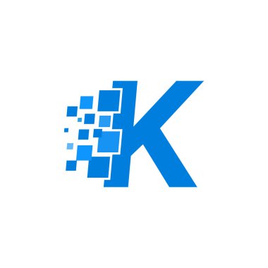 Modern vektör Logo mektup K. K harfi tasarlamak vektör