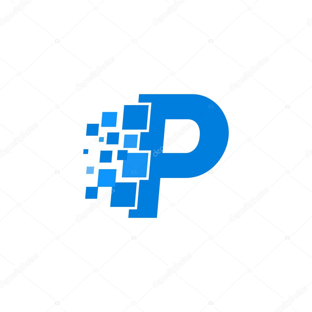 Modern Vector Logo Letter P. P Letter Design Vector