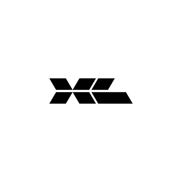 Forma Diamante Vector Logo Letters Vector Diseño Letras — Archivo Imágenes Vectoriales