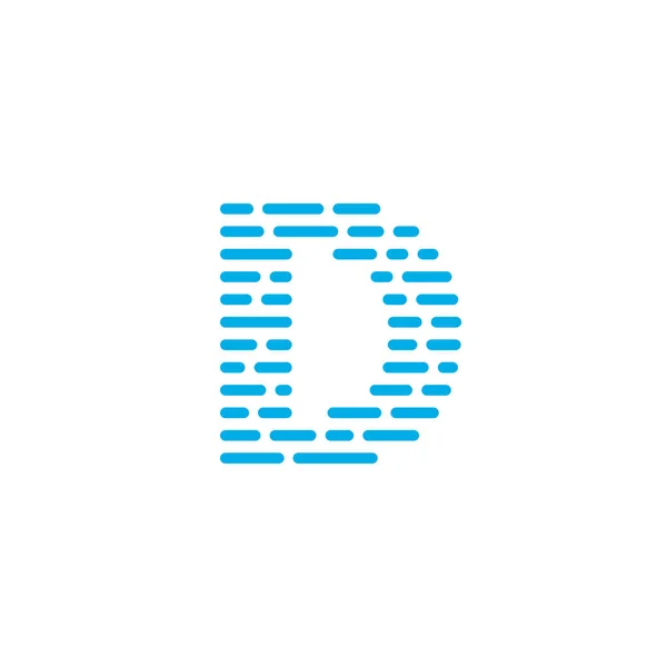 Смугастий Векторний Логотип Літера Літера Дизайн Вектор — стоковий вектор