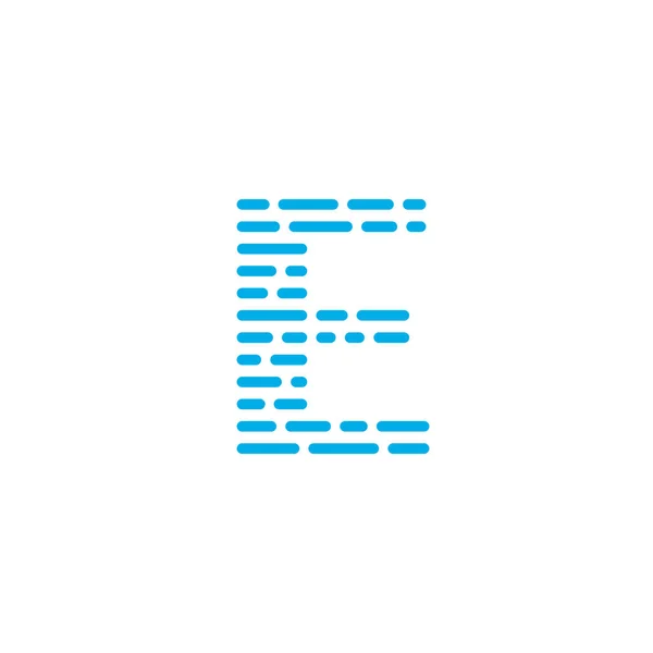 Полосатый Векторный Логотип Письмо Вектор Дизайна Букв — стоковый вектор