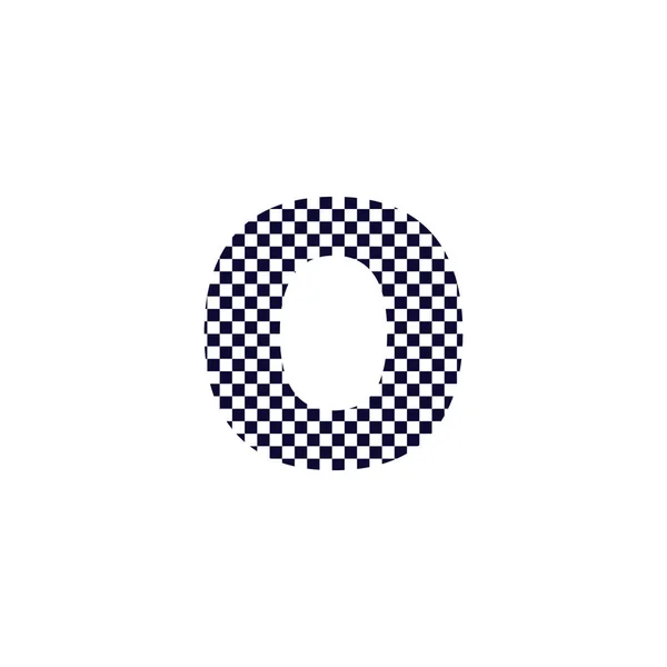 Checker Pattern Lettre Logo Design Conception Vectorielle Icône Lettre Logo — Image vectorielle