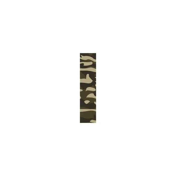 Camouflage Letter Logo Design Camo Army Logo Letter Icon Vector — Stock Vector