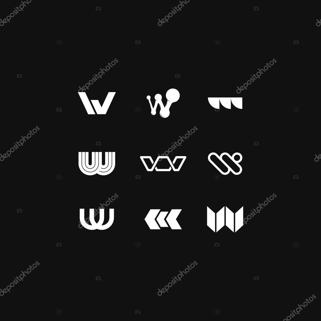 Modern Vector Logo Letter W. W Letter Design Vector Arrow