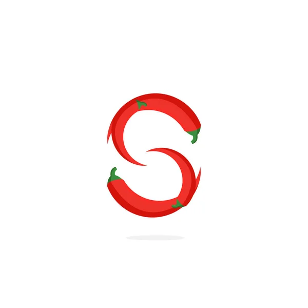 Σύγχρονη Διάνυσμα Πιπέρι Λογότυπο Γράμμα Κόκκινο Πιπέρι Τσίλι Επιστολή Σχεδιασμό Royalty Free Διανύσματα Αρχείου